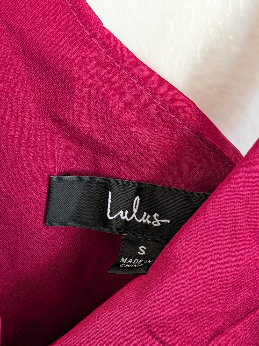 Lulu's Raspberry Double-Strap Ruffle Mini Dress - Picture 5 of 6